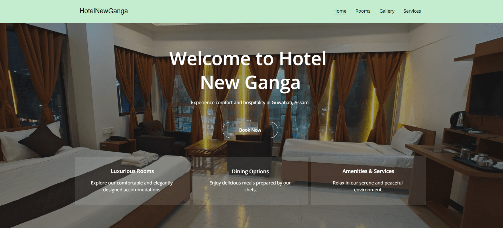 Lodging and Restaurant Website 